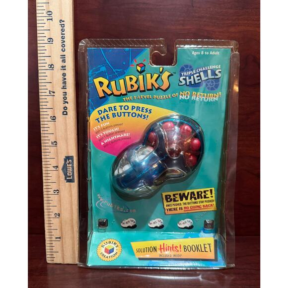 Hasbro 2000 Rare Rubik”s Triple Challenge Shells New & Sealed Rubiks Creation - Picture 4 of 6